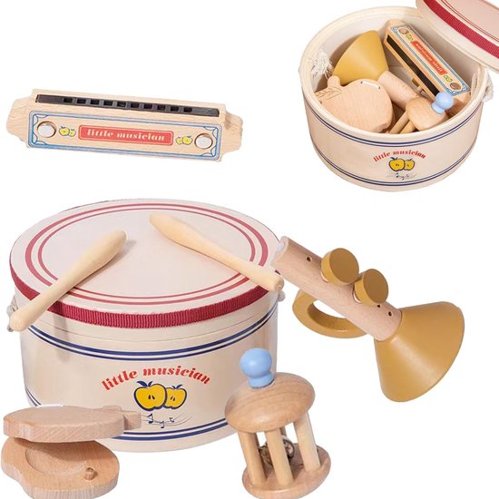 12pcs Kinderen Opblaasbare Instrumenten Set Met Gitaar Microfoons En Saxofoons Voor Rock Band Kinderen Verjaardagsfeest Gunst Willekeurige Kleur