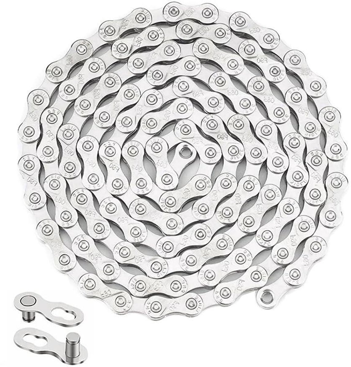 JHubers Goods - Fietsketting 9 versnellingen MTB 116 schakels 1/2 x 11/128 inchAls er meer relevante productdetails zijn om toe te voegen, laat het me weten!