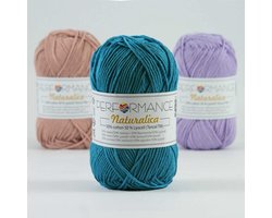 5 bollen duurzaam haakgaren Naturalica petrol blauw (2152) - katoen en lycocell - natuurlijk breigaren