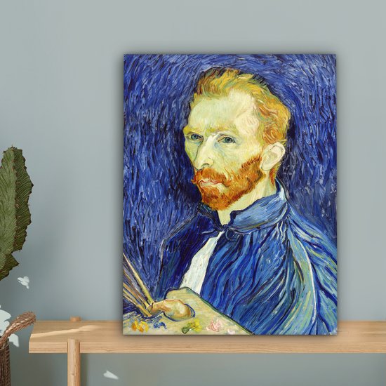 Toile Peinture Autoportrait - Vincent van Gogh - 30x40 cm - Décoration murale