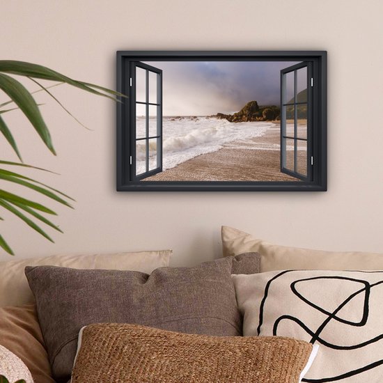 Peintures sur Toile See Through - Mer - Plage - 30x20 cm - Décoration murale