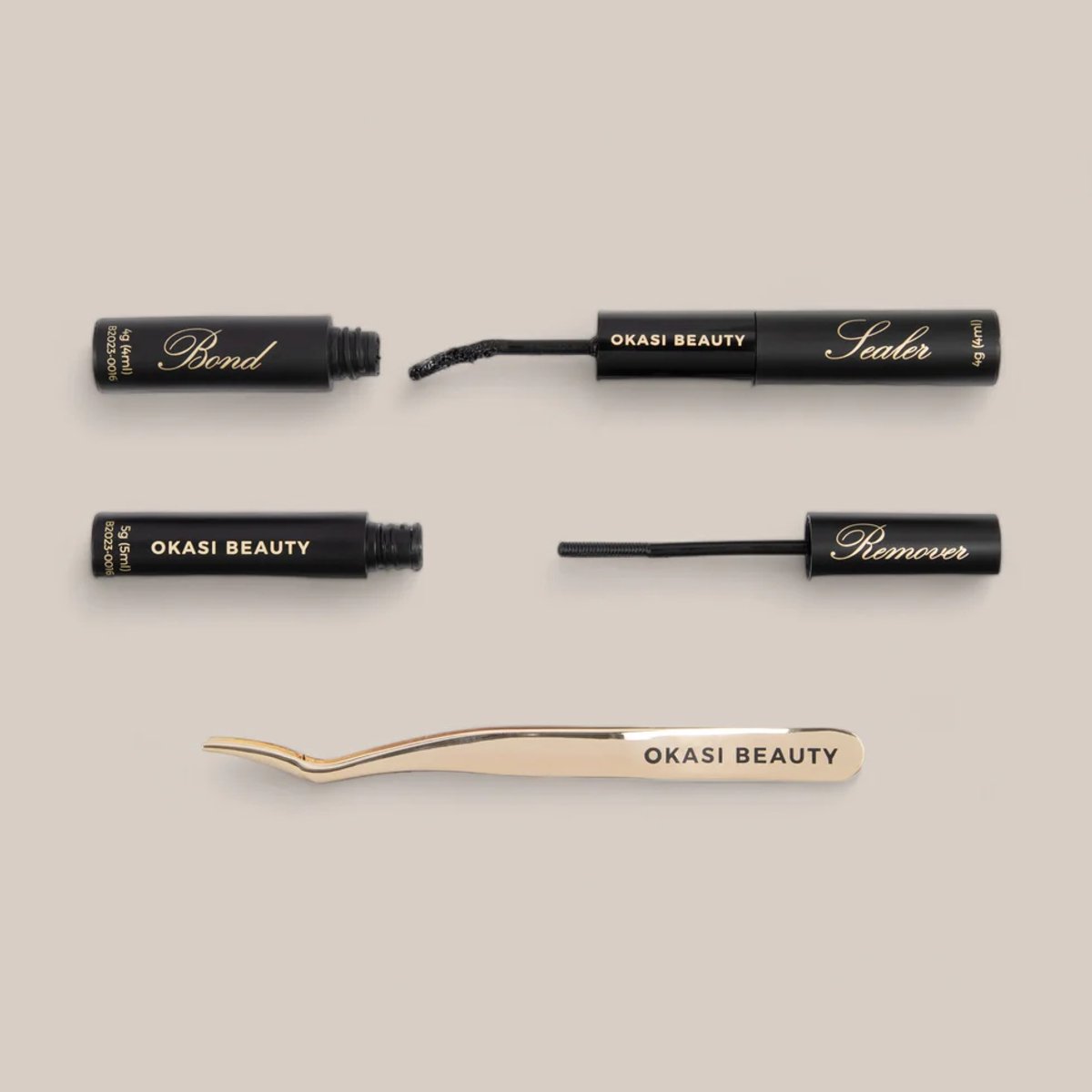 Okasi Beauty - Lash Tool Kit - 3-delige DIY Lash Set - Bond & Sealer - Remover - Wimperapplicator - Complete set voor aanbrengen, fixeren & verwijderen van wimpersegmenten