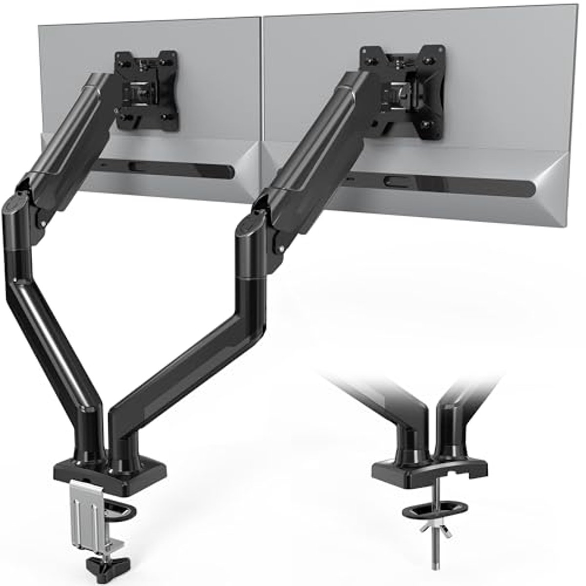 Dual Monitor Arm voor 13-32 Inch - Ergonomische Monitor Stand met Gasveer