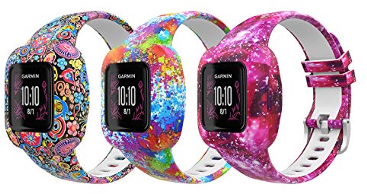 Verstelbare Siliconen Armband voor Vivofit JR 3 en andere modellen - 3-pack