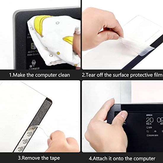 Monitor Memo Board Set - Universele Sticky Notes Houder voor Computer ...
