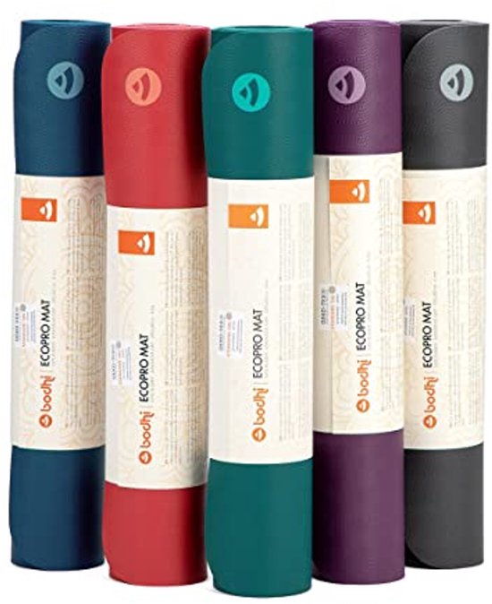 Eco Pro yogamat - Natuurlijk rubber, extreem antislip, perfect voor yoga en pilates, 185 x 60 x 0,4 cm — afbeelding 4