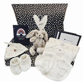 Hoera Zwanger XL geschenkset unisex - cadeau voor aankomende mamma - zwangerschap verwen pakket - baby moeder cadeau - baby geschenk set kleding unisex - 10 in 1 cadeau