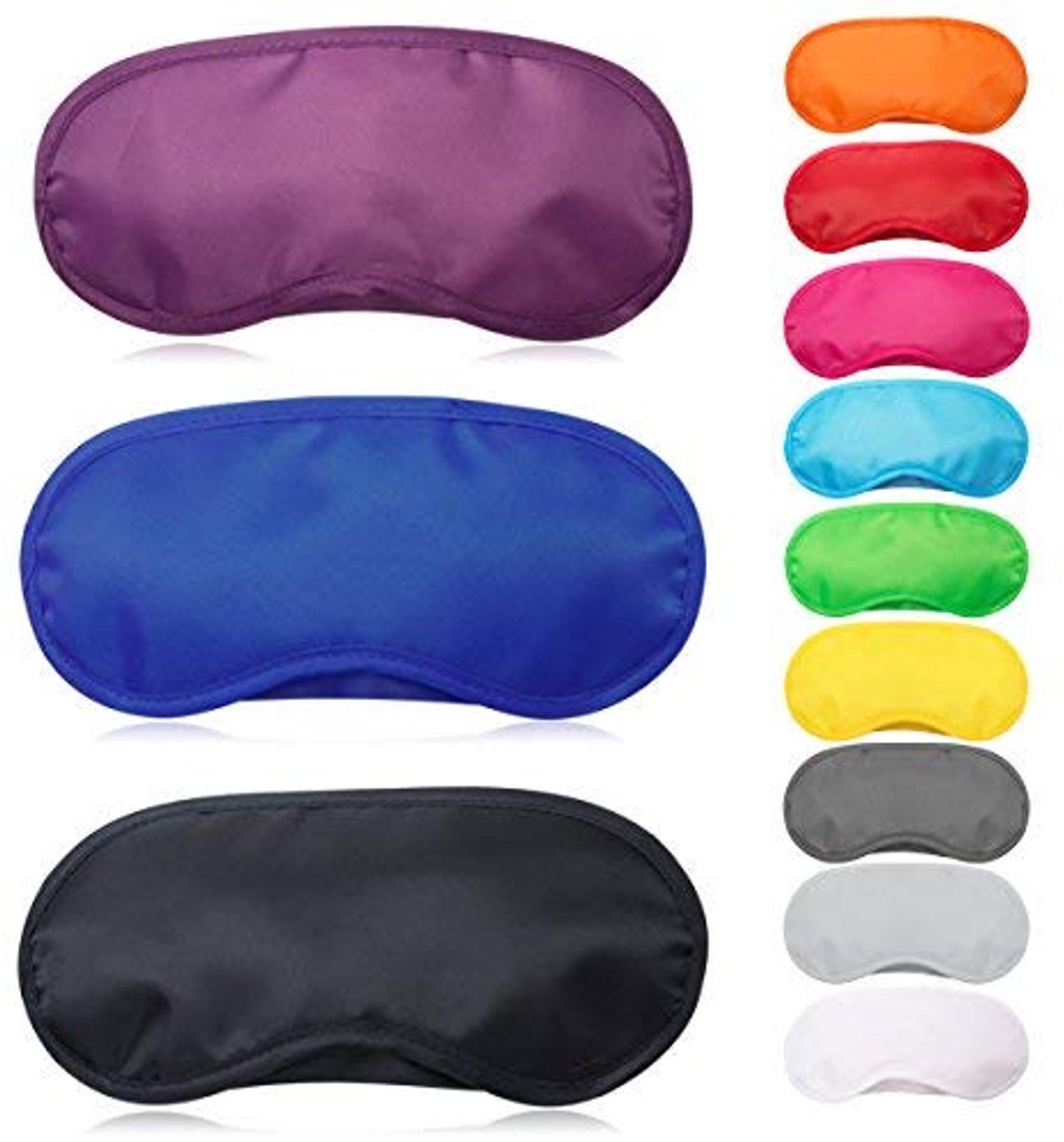 12 Stuks Veelkleurige Slaapmaskers - Lichtgewicht Oogmasker Voor Kinderen & Volwassenen