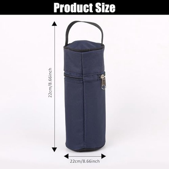 Thermos Tas voor Waterfles - Draagbare Koeltas voor Dranken - Reis Bag van thermos — afbeelding 2