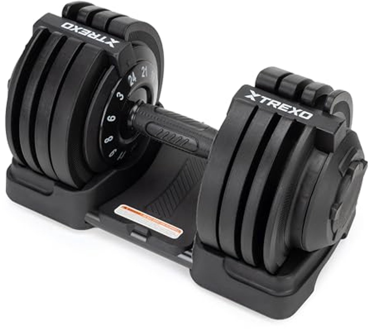 Verstelbare halter 18-40 kg met ergonomische handgreep voor fitnessoefeningen