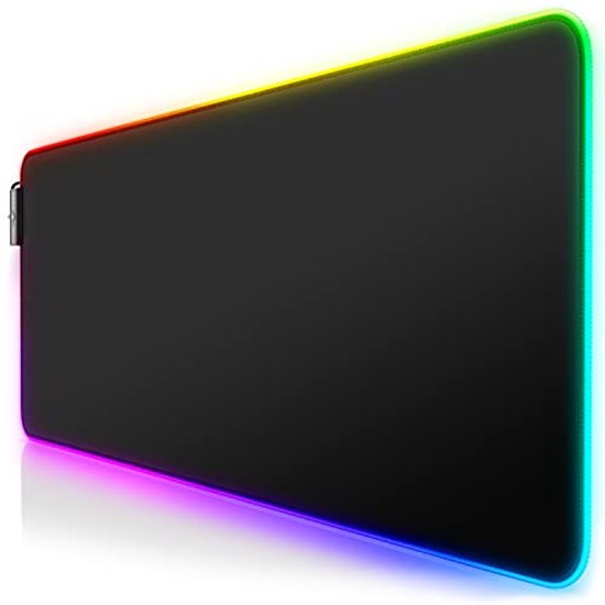 RGB Gaming Mouse Pad XXL - LED Desk Mat 800x300mm met 11 Verlichtingsmodi en 7 Kleuren