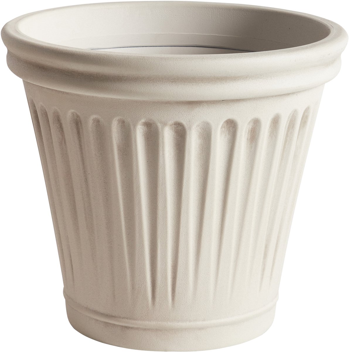 BELIANI MAIZE - Bloempot - Lichtbeige - 43 cm - Steenmengsel