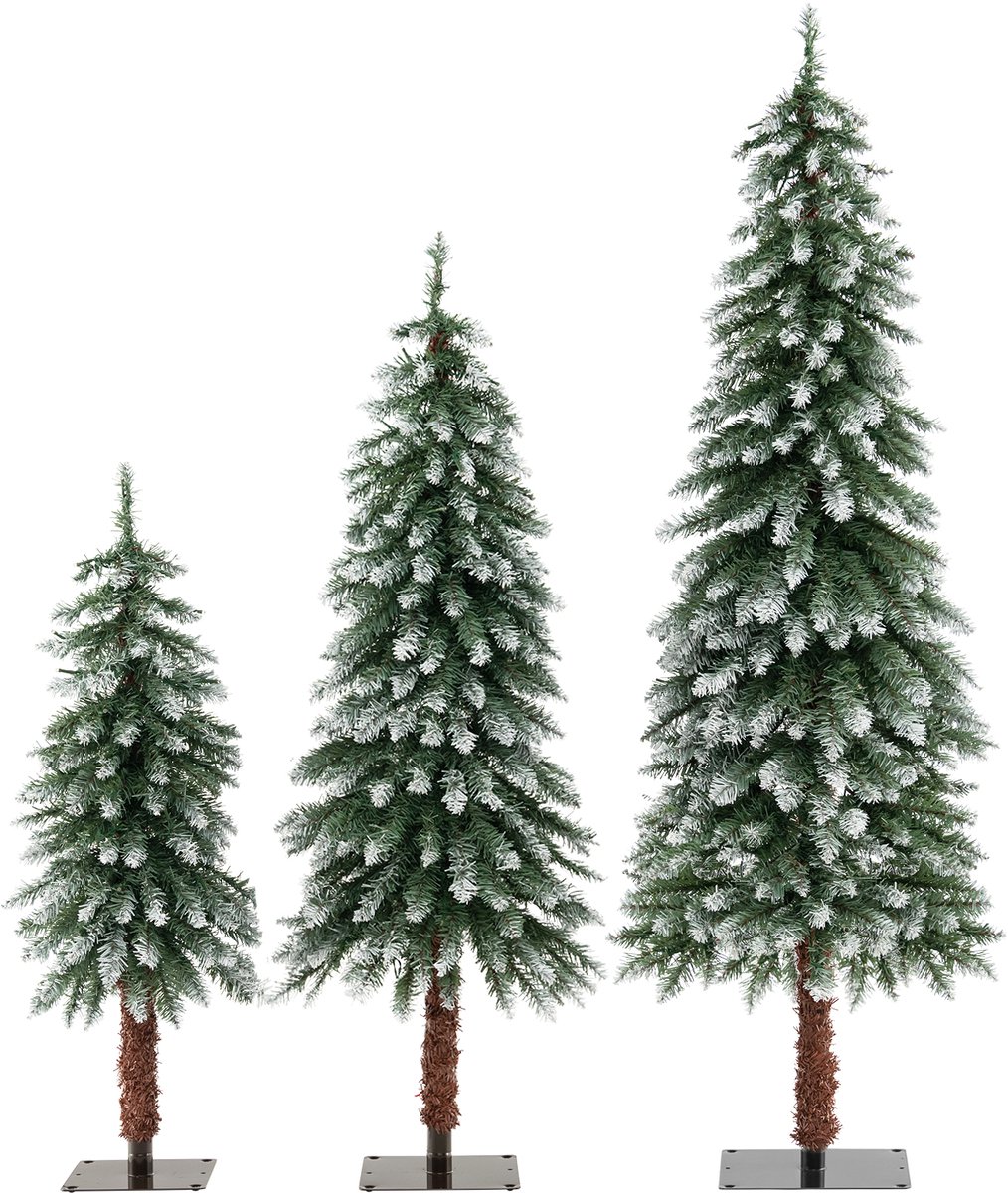 Kerstboom met verlichting - Kunstkerstboom - 210 cm - Met standaard