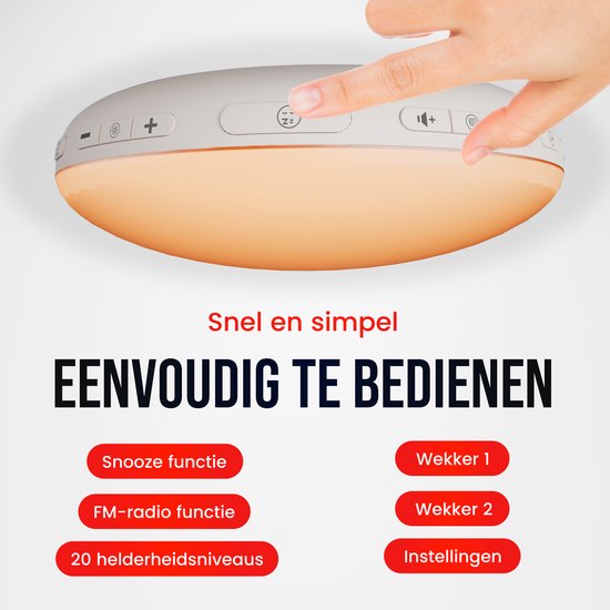 Karlsson wekker met draadloze oplader