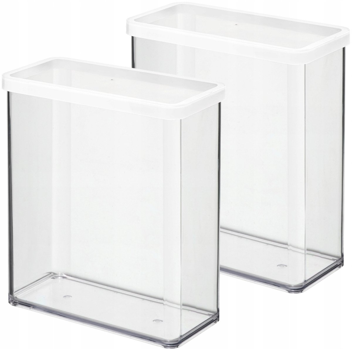 Rotho Set 2 Bewaarbakjes voor Droogwaren 3.2L Wit Loft