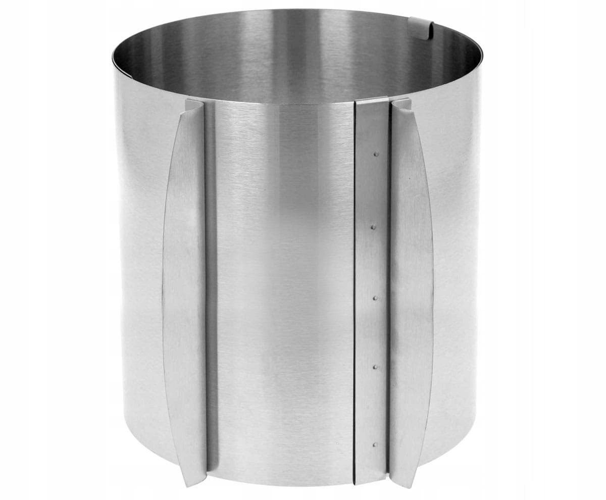 Brunbeste Taartring 16-30cm Verstelbaar - Hoge RVS bakvorm