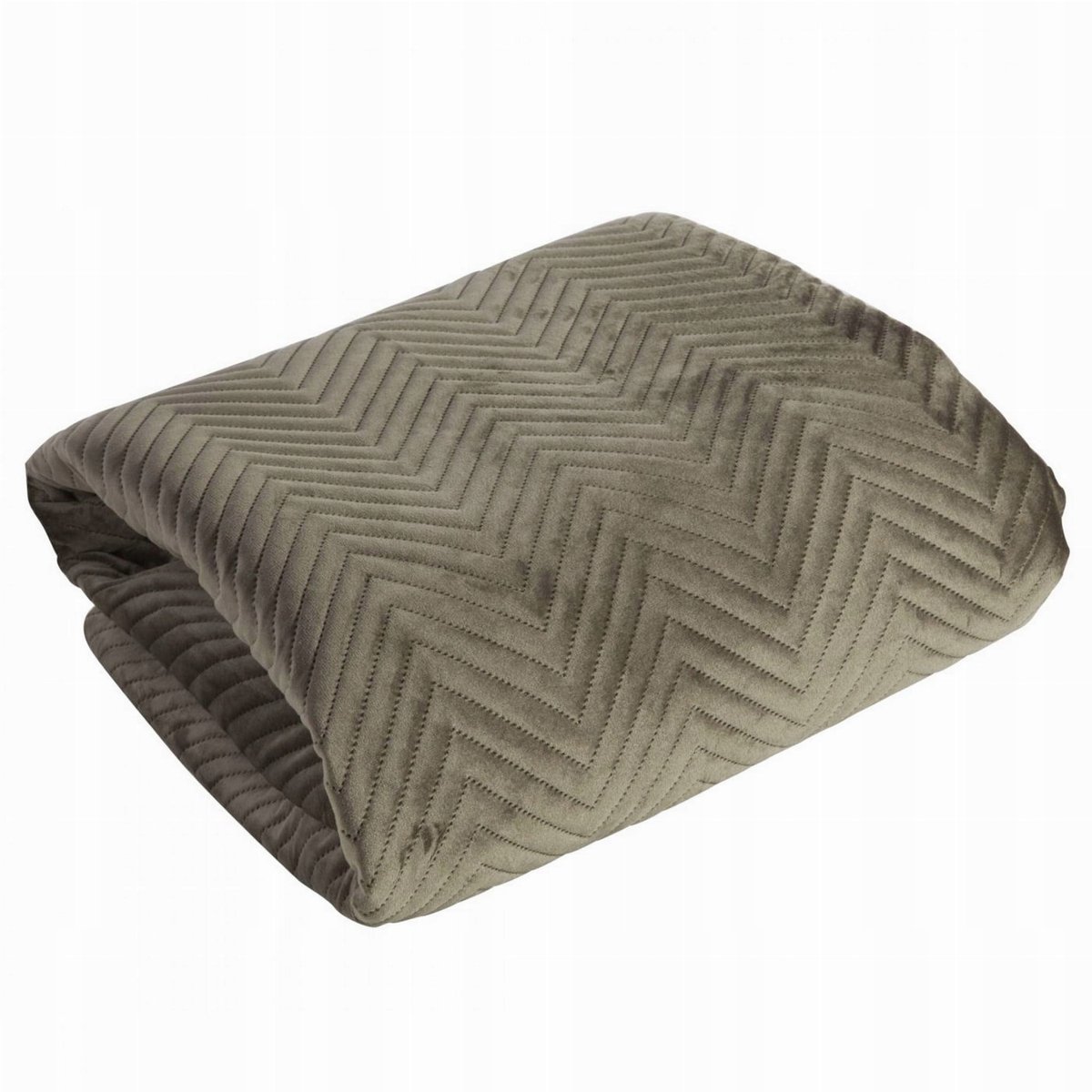 Eurofirany SOFIA Plaid 70x160cm - Brons, Gewatteerd velours