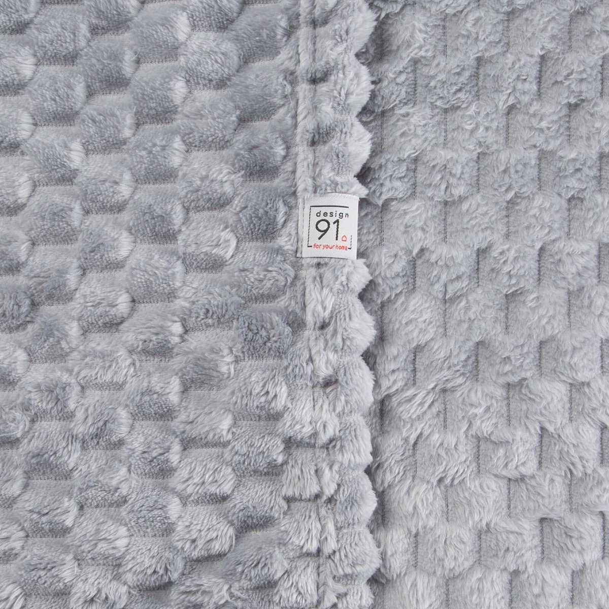 3D Plaid CINDY6 Zilver 200x220 cm - Fenomenale deken