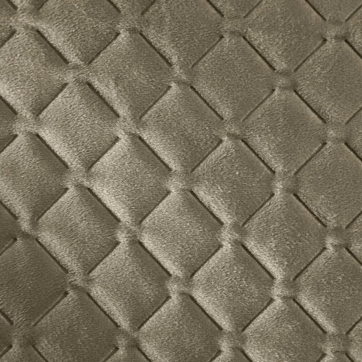 Geruite bank 70x160cm beige fluwelen gewatteerde deken