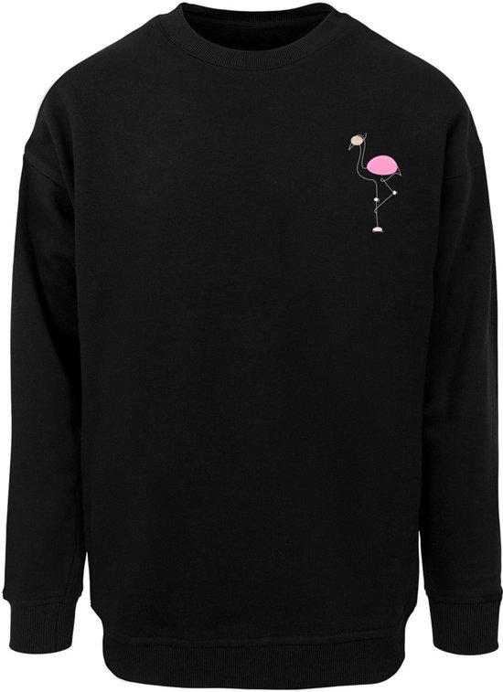 Merchcode Flamingo Sweat Crewneck MP5012649 Black-S