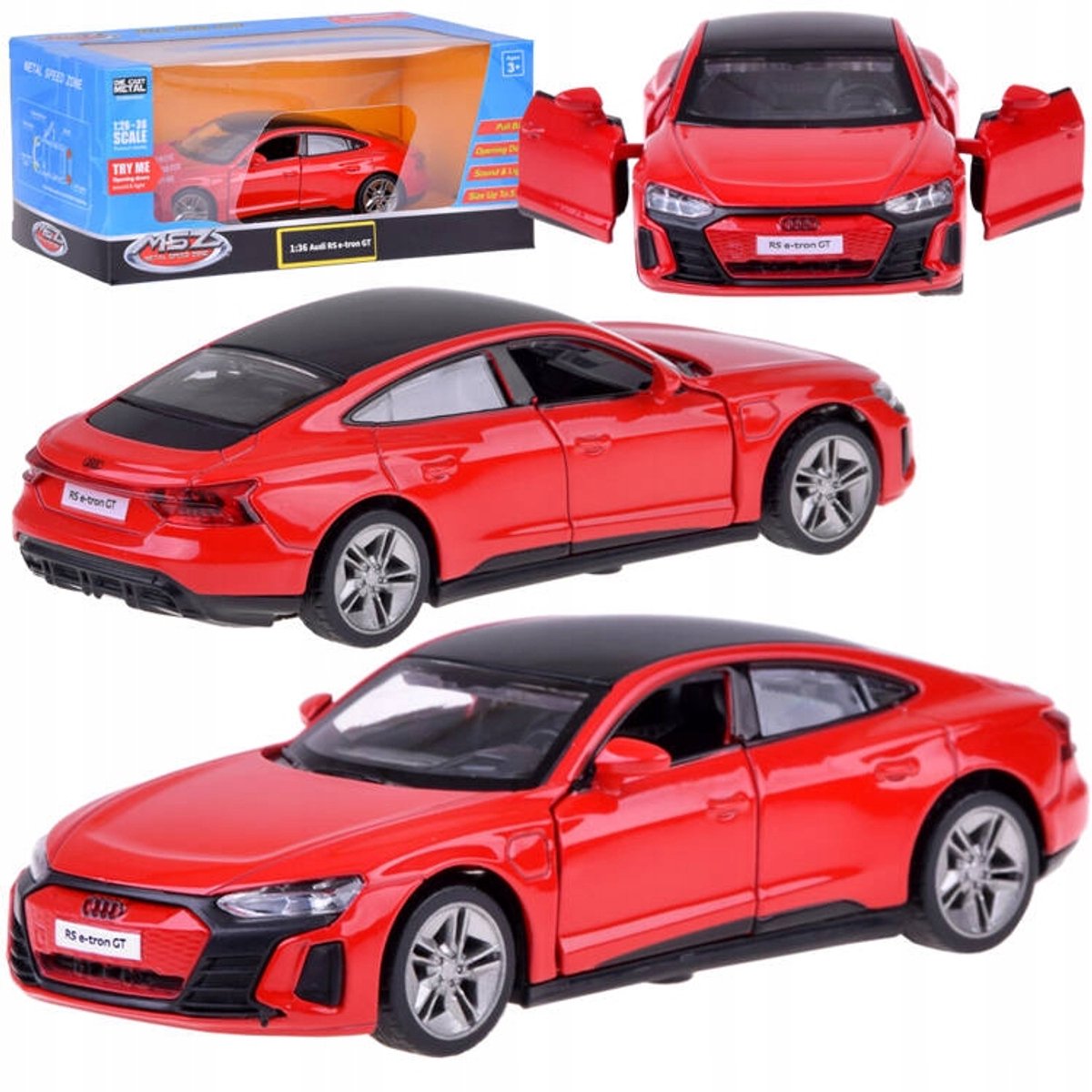Audi RS e-tron GT model auto 1:36 met geluid en licht