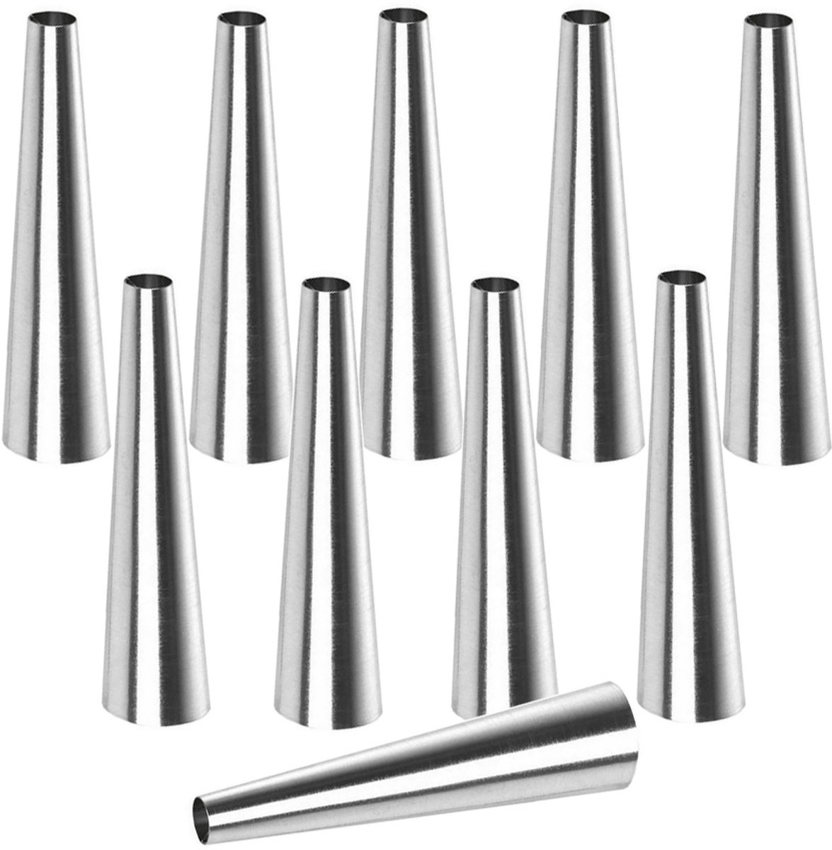 Pro-Drut Roestvrijstalen Rolletjes Vorm 11cm - 10 Stuks