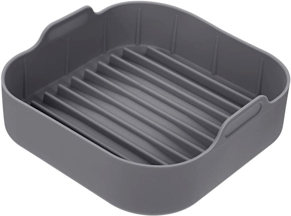 Siliconen Airfryer bakvormen 18x18cm - Veelzijdig en antiaanbaklaag