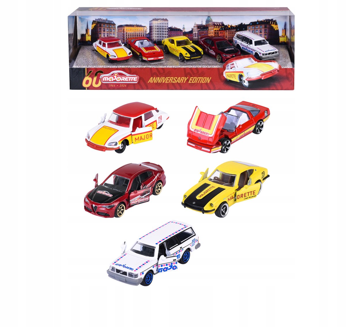 Majorette 60-jarig jubileum 5-pack 1:64 limited edition verzamelset