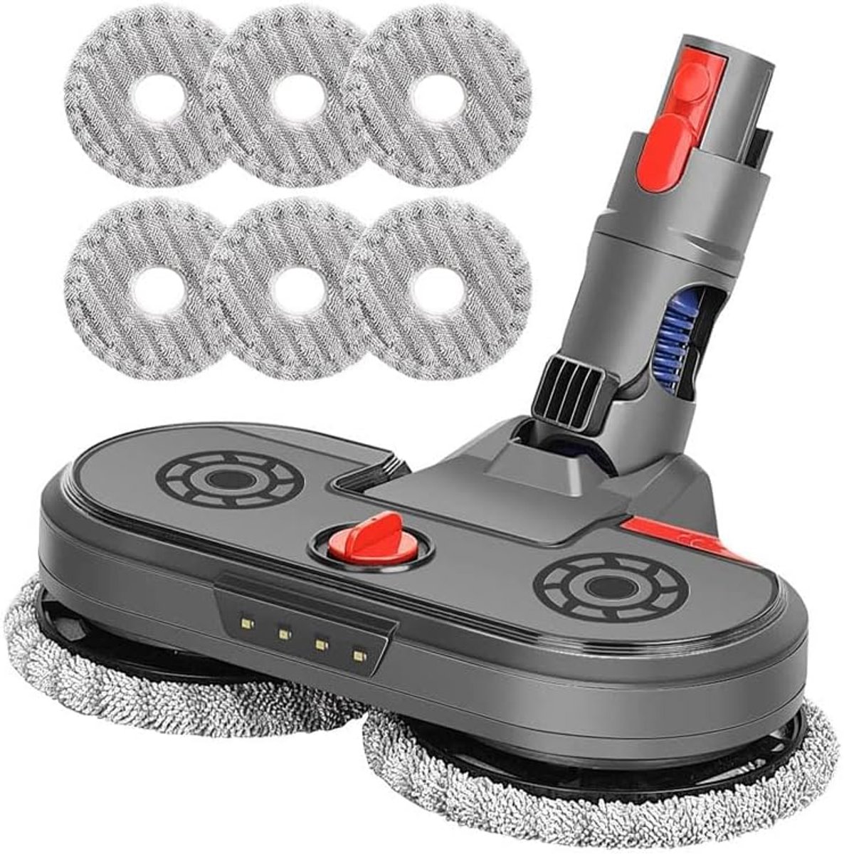 Elektrische Stofzuigerborstelkit Compatible met Dyson V15/V7/V8/V10/V11, Dubbelzijdige Droge/Natte Borstelkop voor Draadloze Stofzuigers（X002）