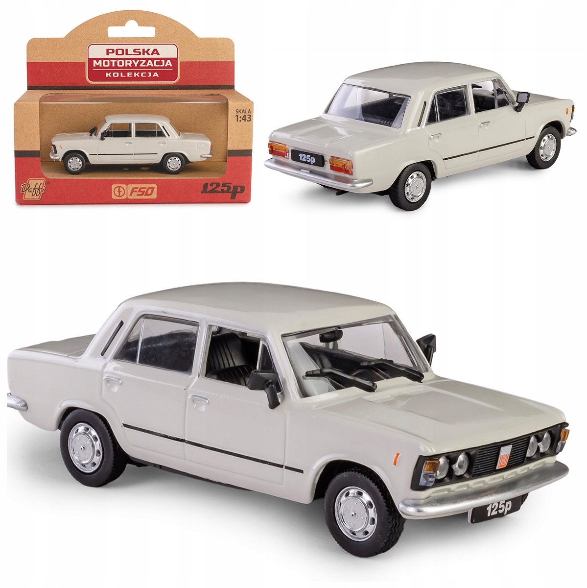 Fiat 125P MR Schaalmodel 1:43 - Klassieke PRL Auto Collectie
