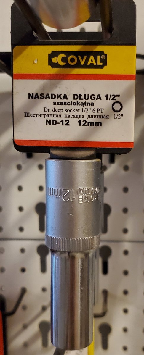 Lange 1/2" 12 mm zeskant Dob Coval