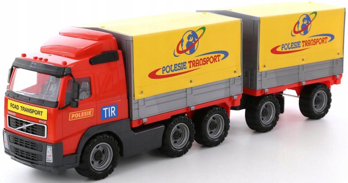 Grote Speelgoed Vrachtwagen met Aanhanger en Zeil