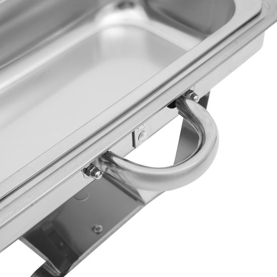 Rvs Chafer Met Deksel Roll Top Chafing Schotel Voedselwarmer Kit Voor Partijen Buffetten Banketten Diners — afbeelding 5