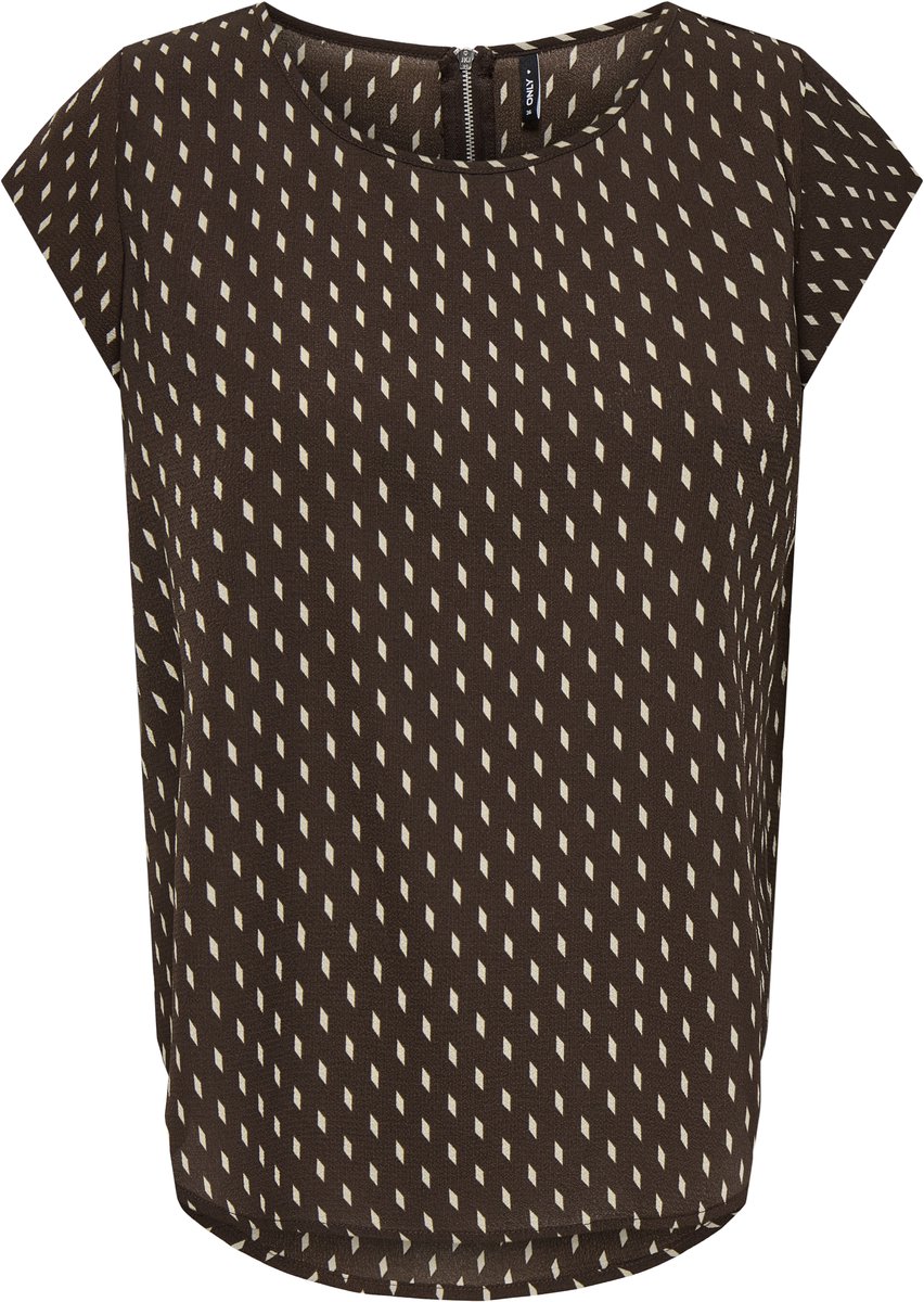 ONLY - ONLVIC S/S AOP TOP NOOS WVN - Dames - Blouses