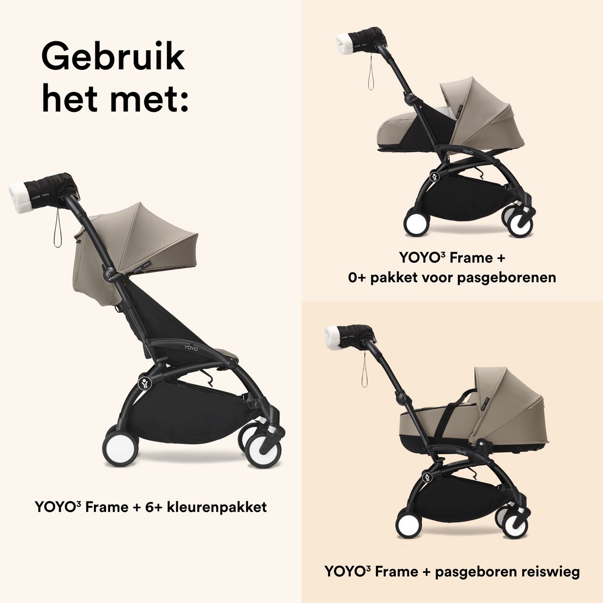 Stokke YOYO wanten - Sherpa-voering, waterafstotende stof - afbeelding 3