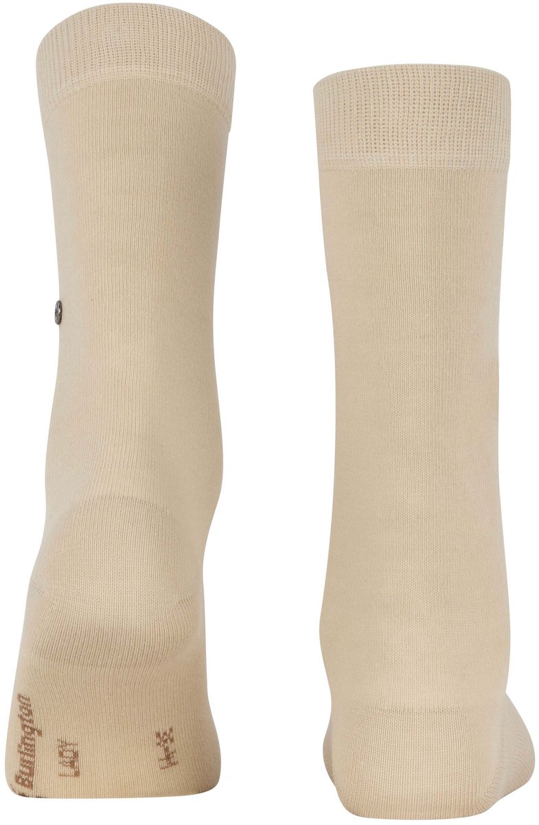 Burlington Brit Style gedessineerd katoen sokken dames beige - maat 36-41