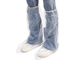 10 stuks (5 paar) - Regenlaarzen en overschoenen - Verdikte 19,5 inch doorzichtige laarzen en overschoenen - Waterdicht en antislip