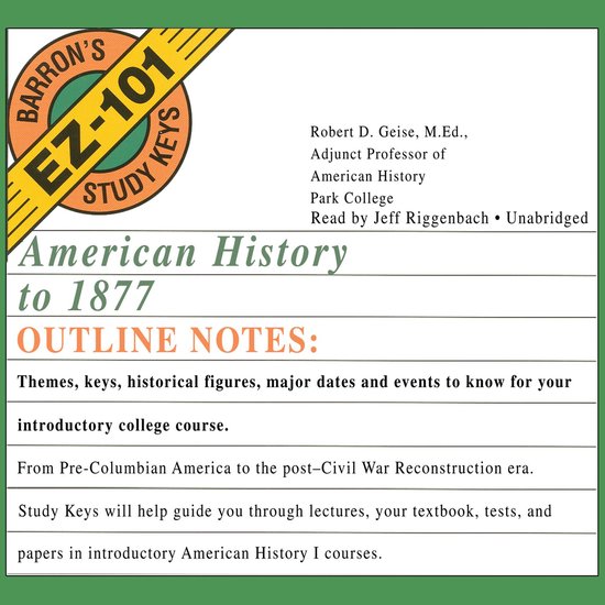 American History to 1877 - cover