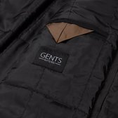 GENTS - Coat houndstooth windvanger - Polyblend - Zwart/Grijs - Maat 56/56