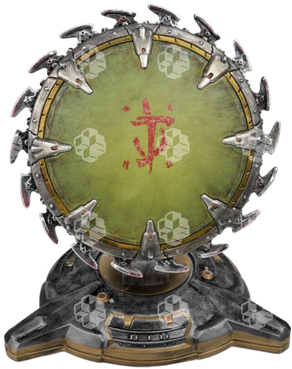 DEVplus Doom The Dark Ages Replica Shield Saw Mini 18 cm Replica: down-scaled