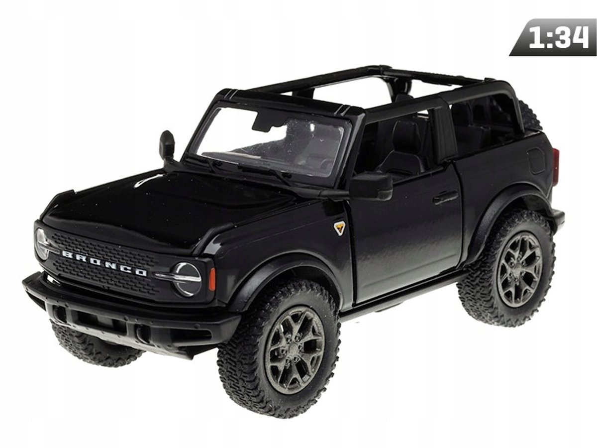 Ford Bronco Open Top 1:34 Modelauto - Zwart (A11767CZ)