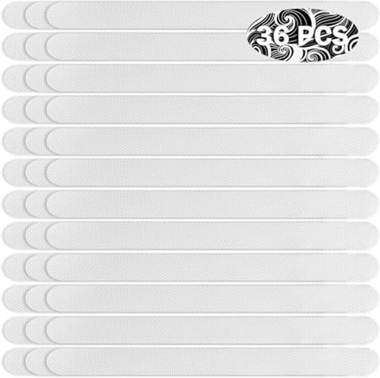 AnTina Tapes Antislipstickers voor douches en badkuipen, C DIN 51097, antislipstickers, zelfklevend, ultradun, 10 stuks