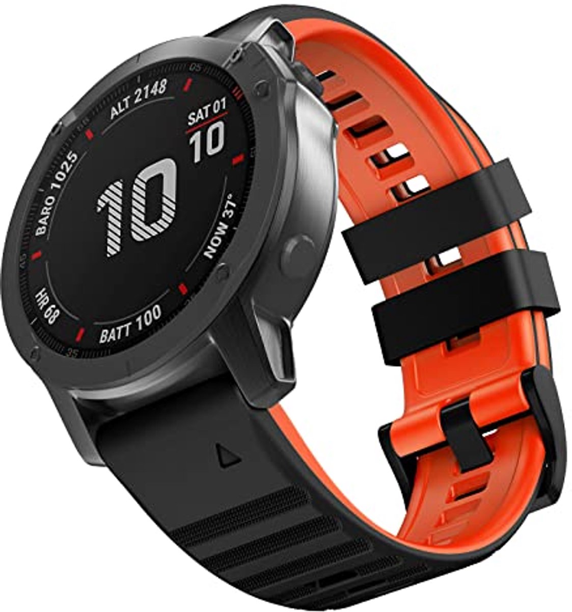 Siliconen Horlogebandje voor Garmin Fenix 7 / 6 / 5 en Andere Modellen - 22 mm