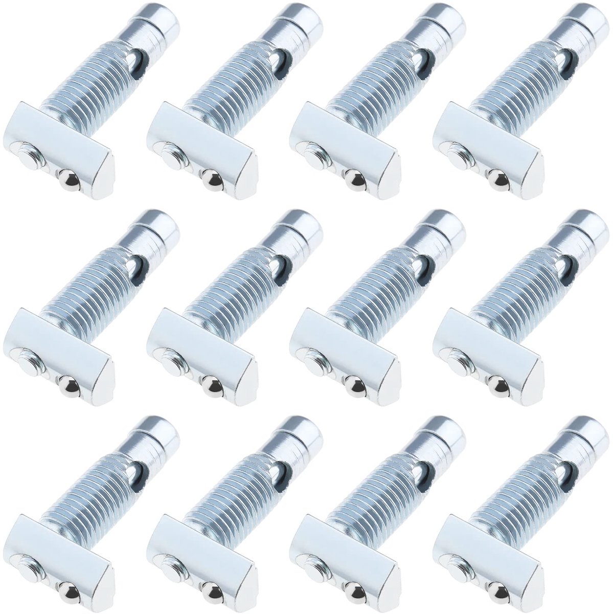 12 STKS Automatische Connectoren voor 4040 Serie Aluminium Profielen Groove 8 Carbon Staal Vervanging Vorm Connectoren Sliver