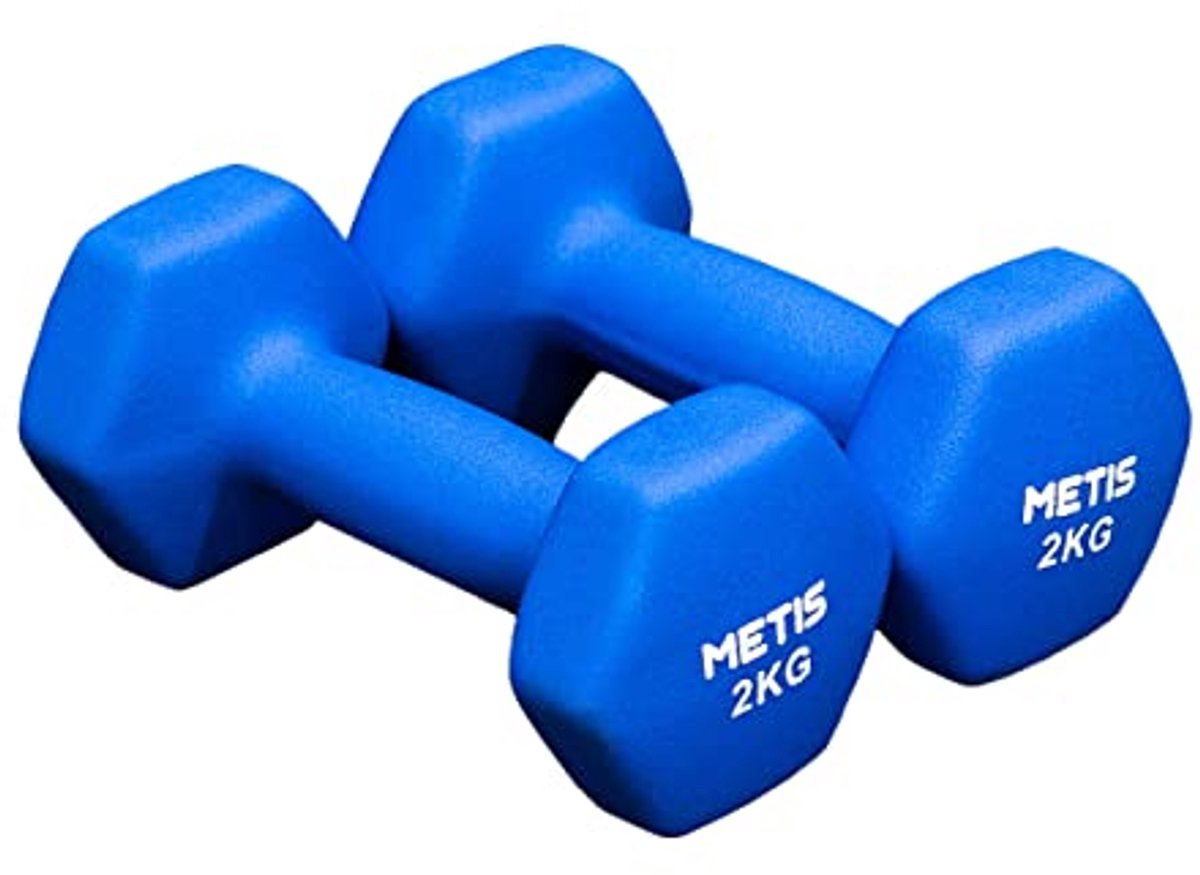 Hex Vorm Neopreen Halters - Gewichten 0.5 Kg tot 10 Kg voor Thuis en Sportschool