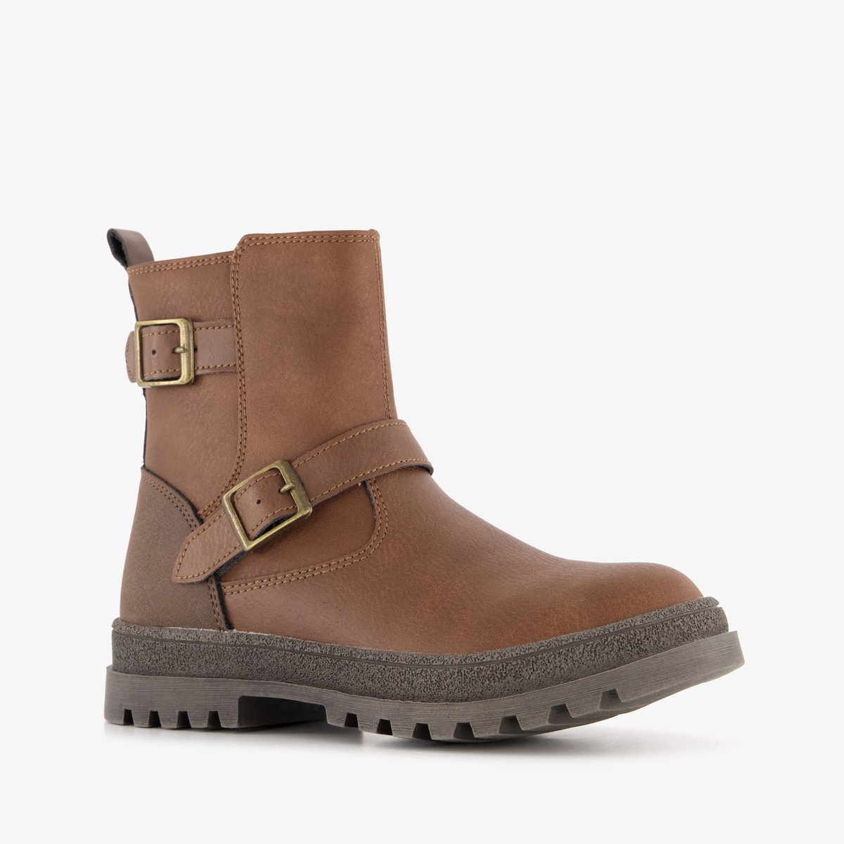 Blue Box jongens biker boots bruin - Maat 30