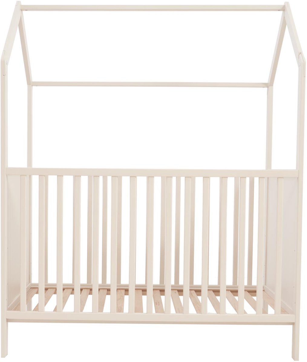 Prénatal ledikant bedhuisje Bauke - Babykamer - Ecru - Afmeting matras: 60 x 120 cm