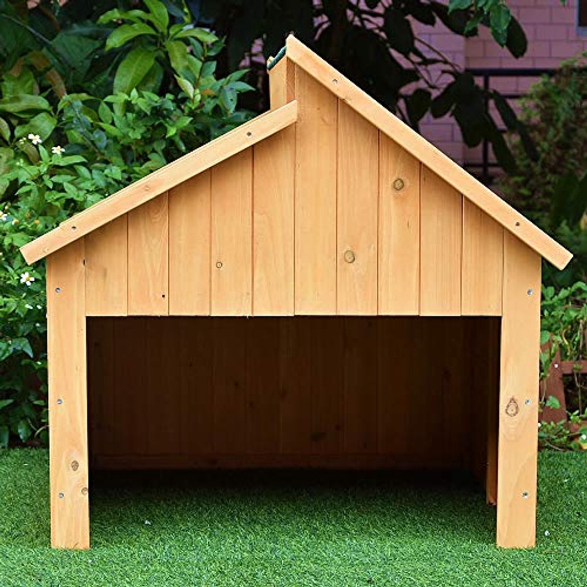 Afbeelding 3 van Garage voor robotmaaier - Bescherm je robotmaaiers tegen hitte, UV-stralen en regen, 85 x 85 x 82,5 cm