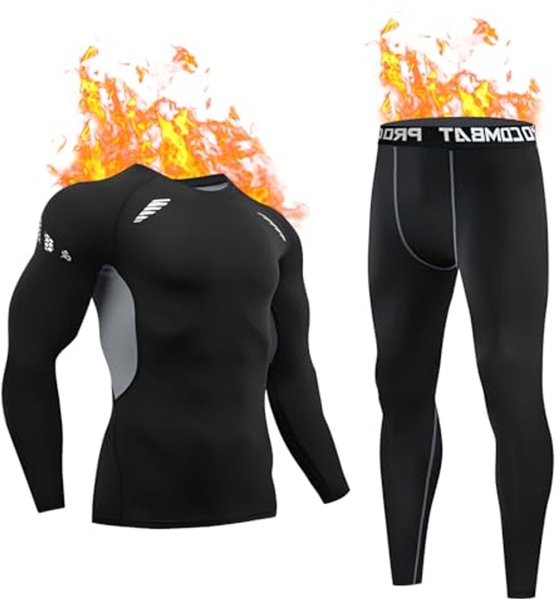 Heren Thermo Ondergoed voor Winter Activiteiten - Ademend, Warm en Comfortabel