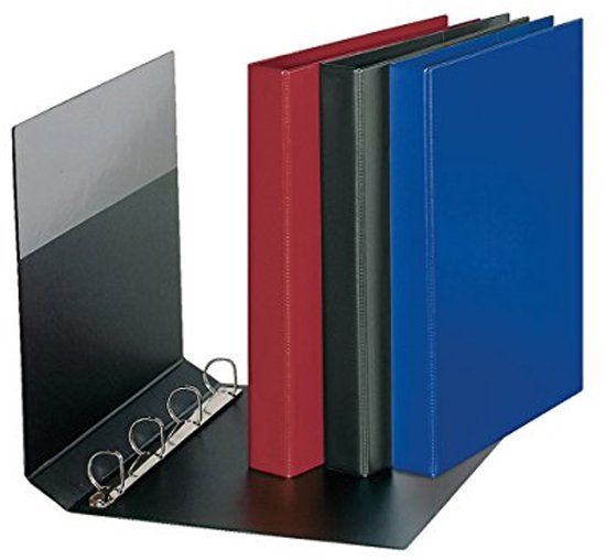 Ringmappe A3quer schwarz 4Ring VELOFLEX 4131 280 - Ringbücher